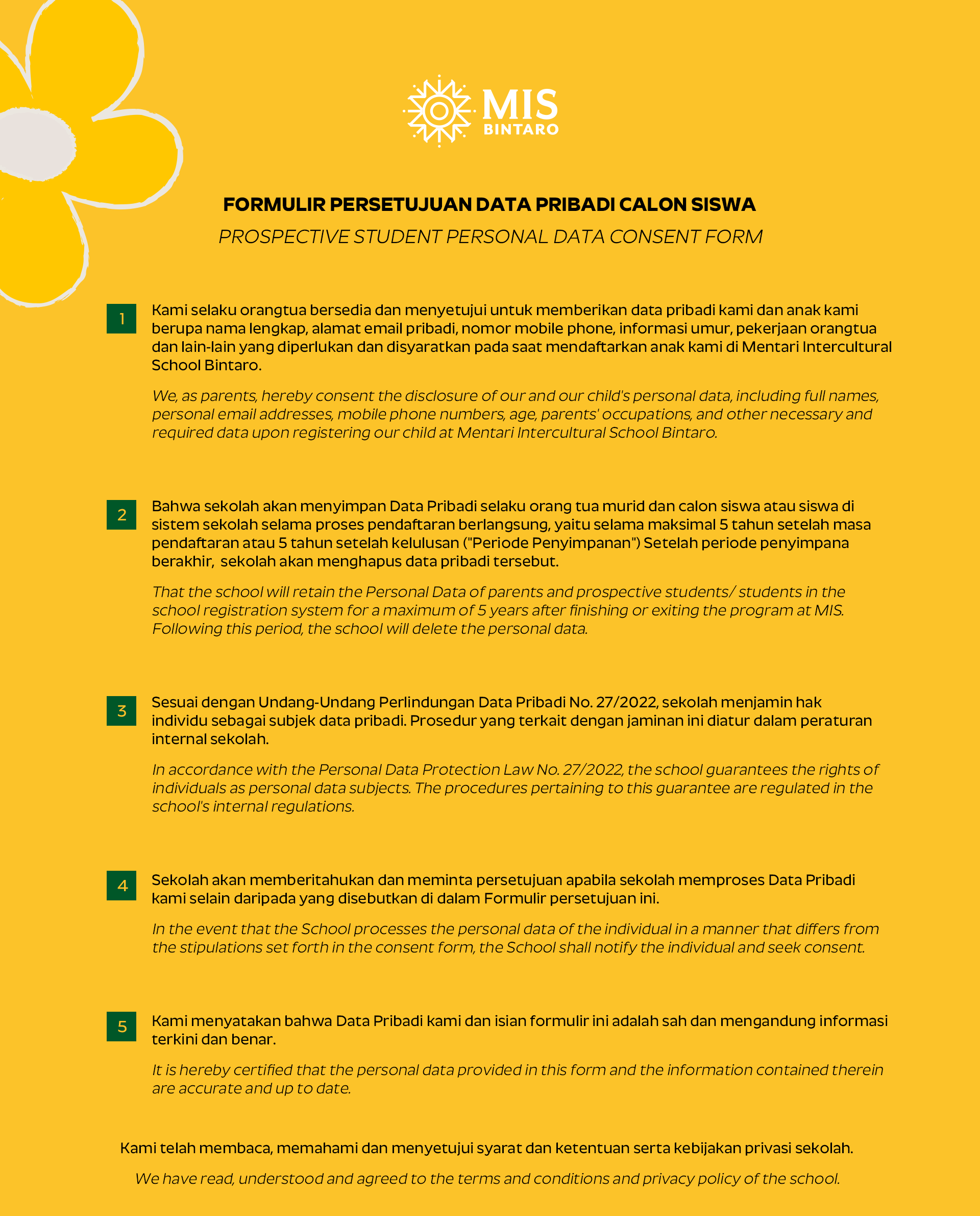 Personal Data Consent Form