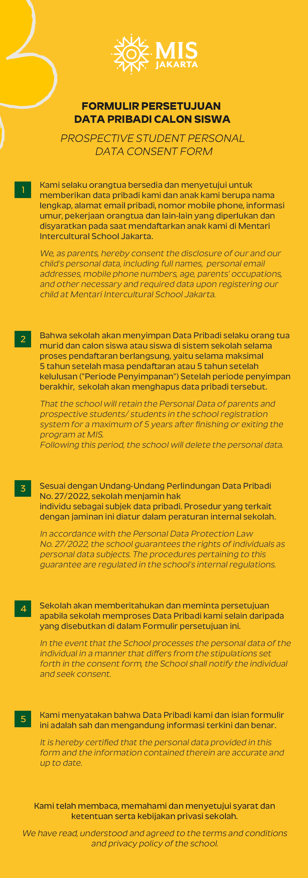 Policy Consent Form